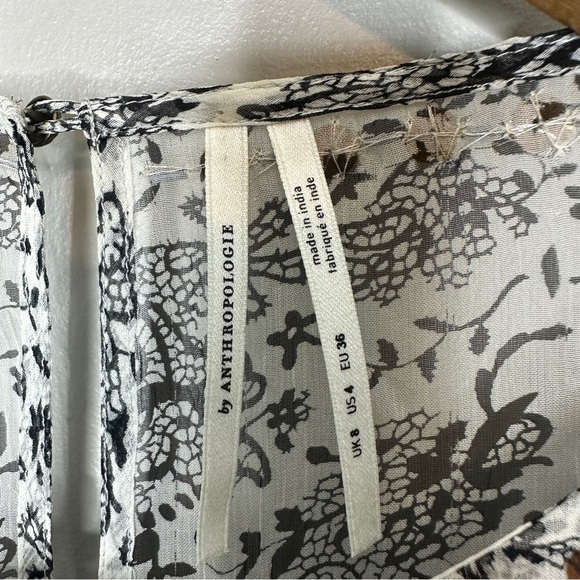 Anthropologie Giselle Beaded Tunic Chiffon Dress - Picture 5 of 9